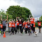 Menschen beim Campuslauf der TU Clausthal